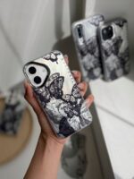 قاب طرح پروانه براش گوشی آیفون X و آیفون XS