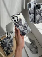 قاب طرح پروانه براش گوشی آیفون X و آیفون XS
