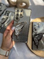 قاب طرح پروانه شاینی گوشی سامسونگ S23 الترا