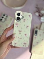 قاب سفید طرح پاپیون صورتی گوشی شیائومی ردمی نوت 14 پرو 4G