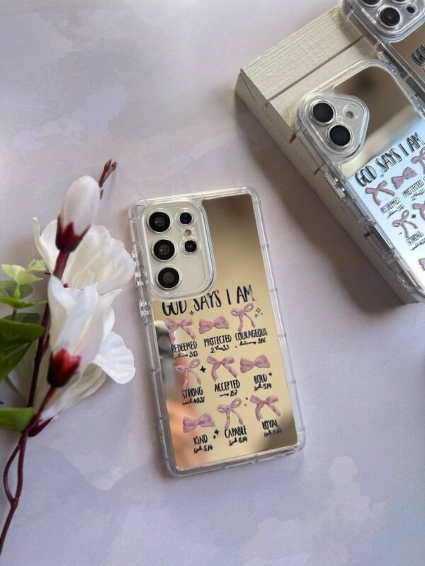 قاب آینه ای طرح پاپیون Hope گوشی سامسونگ A06