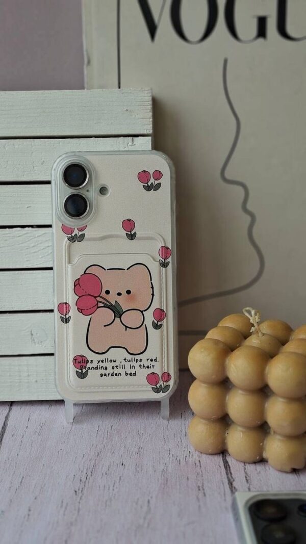 قاب طرح خرس و لاله گوشی سامسونگ S24 الترا