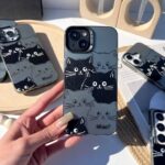 قاب طرح گربه گوشی آیفون 12 و آیفون 12 پرو