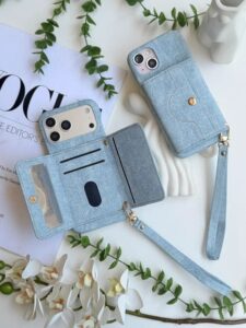 قاب Jeans Wallet طرح کیف پول گوشی آیفون 15 پرومکس