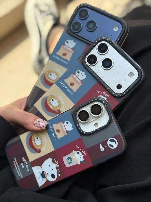 قاب طرح Puppy Love Coffee گوشی آیفون 17 1 قاب طرح Puppy Love Coffee گوشی آیفون 17
