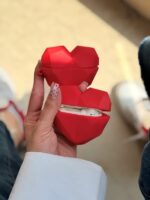 کاور ایرپاد طرح قلب قرمز سه بعدی با آویز