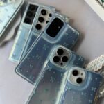 قاب طرح براش پاپیون آبی گوشی سامسونگ S23 الترا