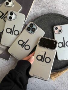 قاب Silver Alo طرح لوگو Alo گوشی سامسونگ S23 الترا