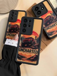 قاب طرح Uncharted جیپ آفرود گوشی سامسونگ S23 الترا