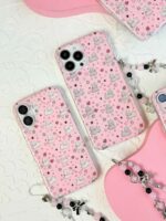 قاب Pink Paws طرح سگ و قلب گوشی آیفون 16