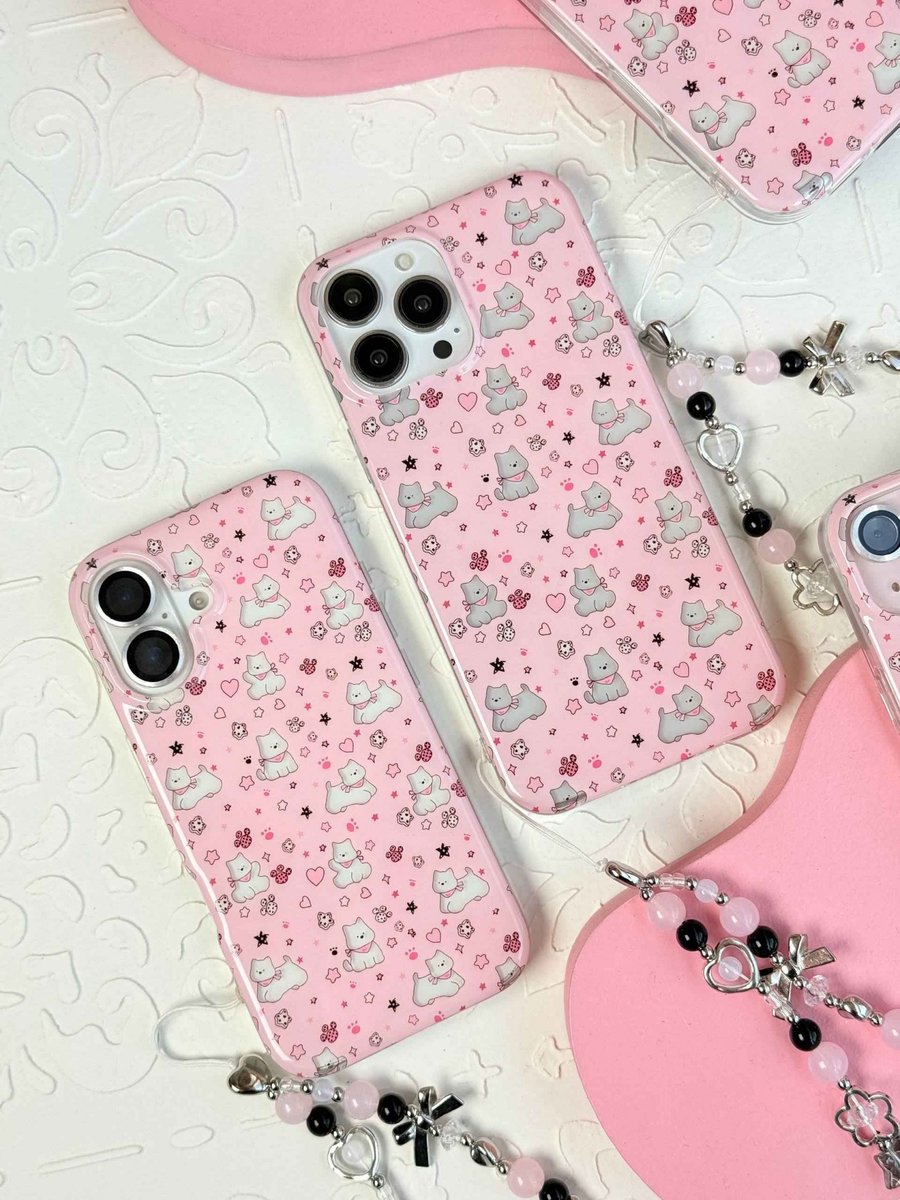 قاب Pink Paws طرح سگ و قلب گوشی آیفون 15 پرومکس 1 قاب Pink Paws طرح سگ و قلب گوشی آیفون 15 پرومکس