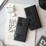 قاب GKK طرح چرم استندشو گوشی سامسونگ S24 الترا