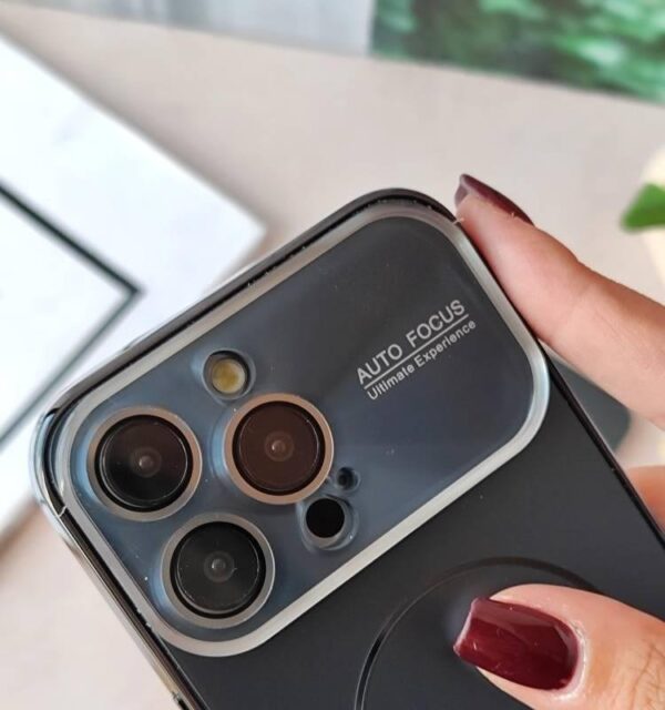 قاب Auto Focus طرح مگ سیف براق گوشی آیفون 16